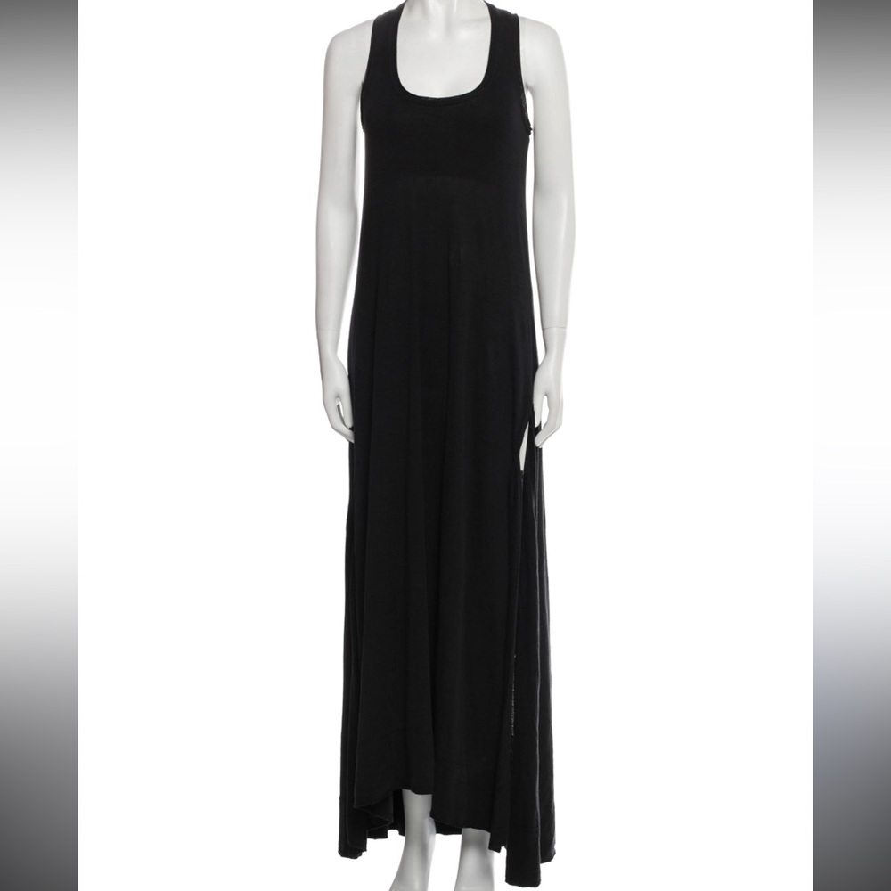 Urban zen black linen dress